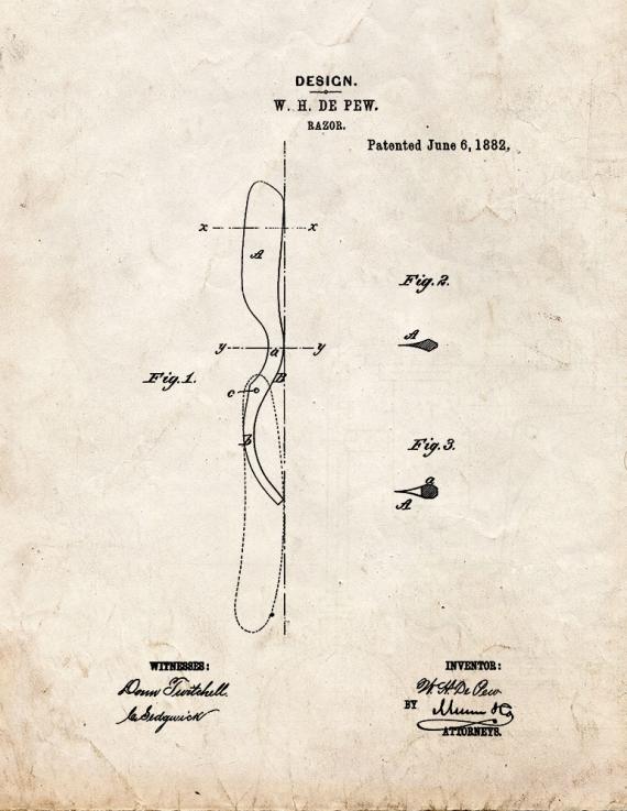 Razor Patent Print