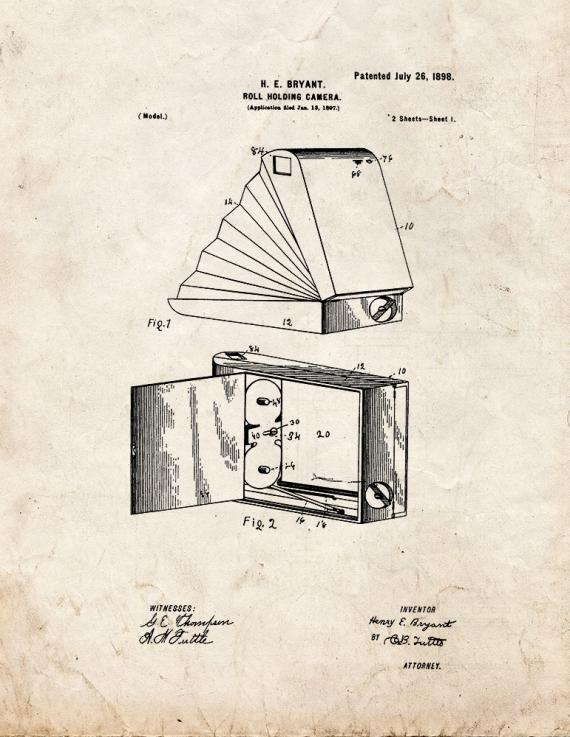 Camera Patent Print