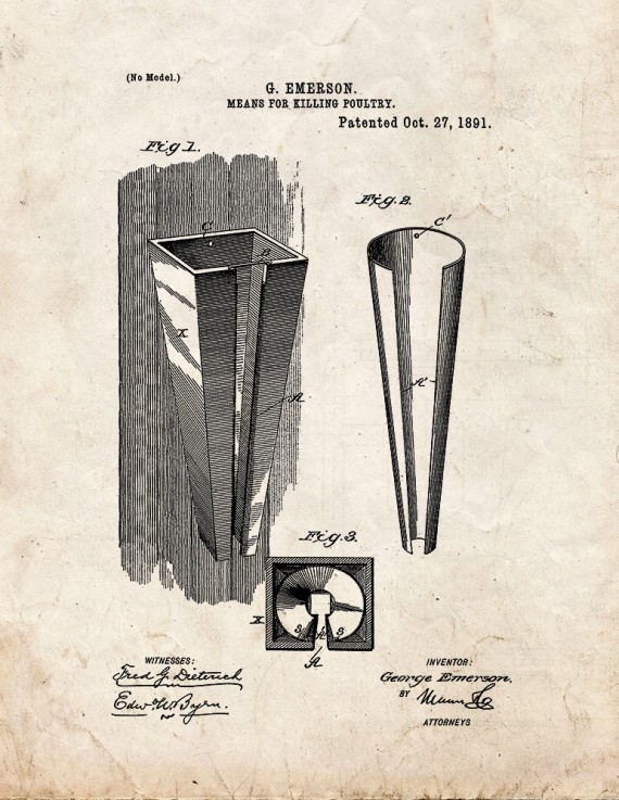 Means For Killing Poultry Patent Print