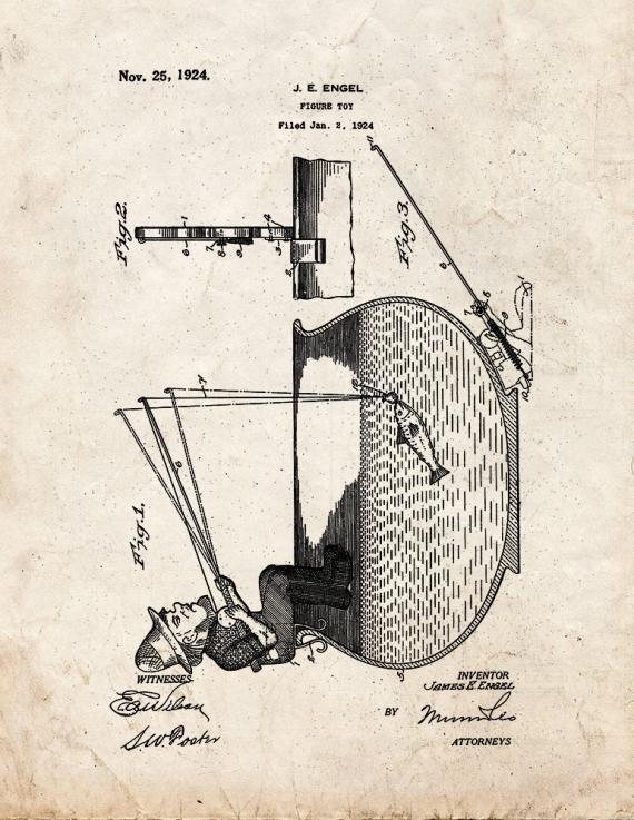 Figure Toy Patent Print