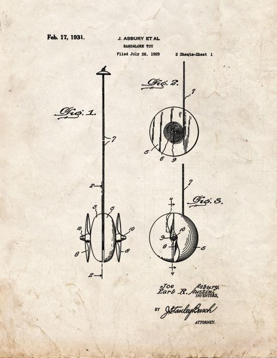 YoYo Patent Print