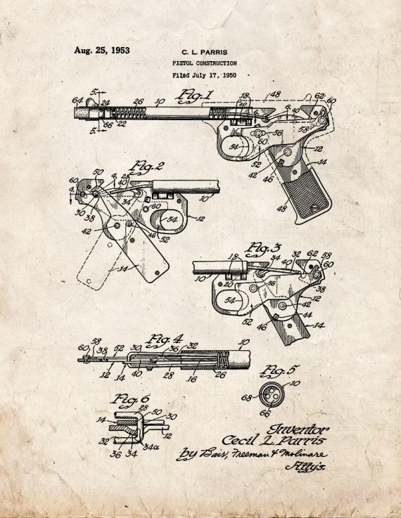 Pistol Patent Print