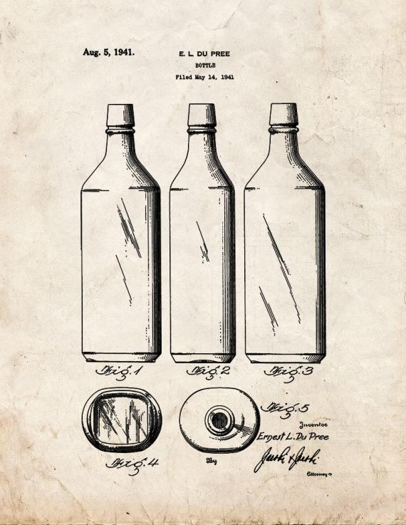 Bottle Patent Print