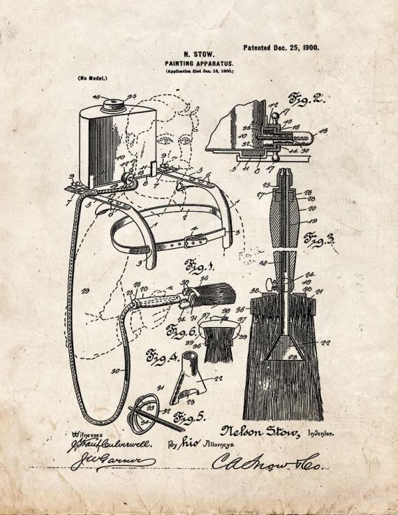 Painting Apparatus Patent Print