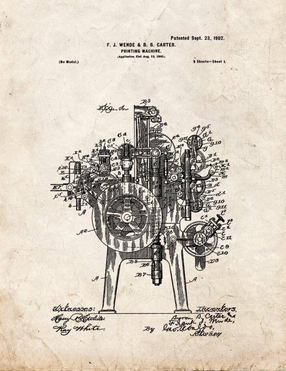 Printing Machine Patent Print