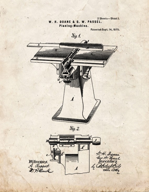 Planer Patent Print