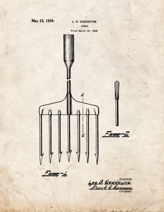 Spear Patent Print