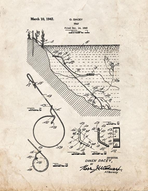 Trap Patent Print