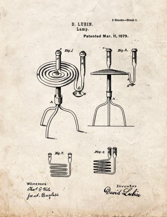 Lamp Patent Print