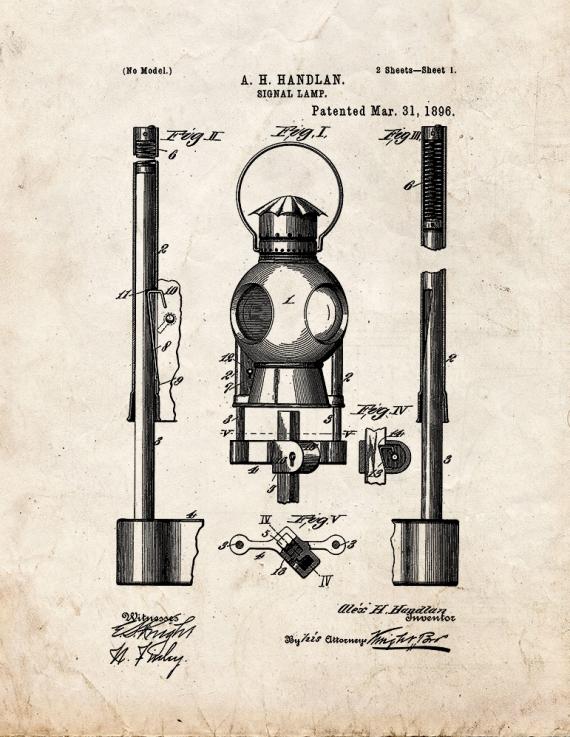 Signal Lamp Patent Print