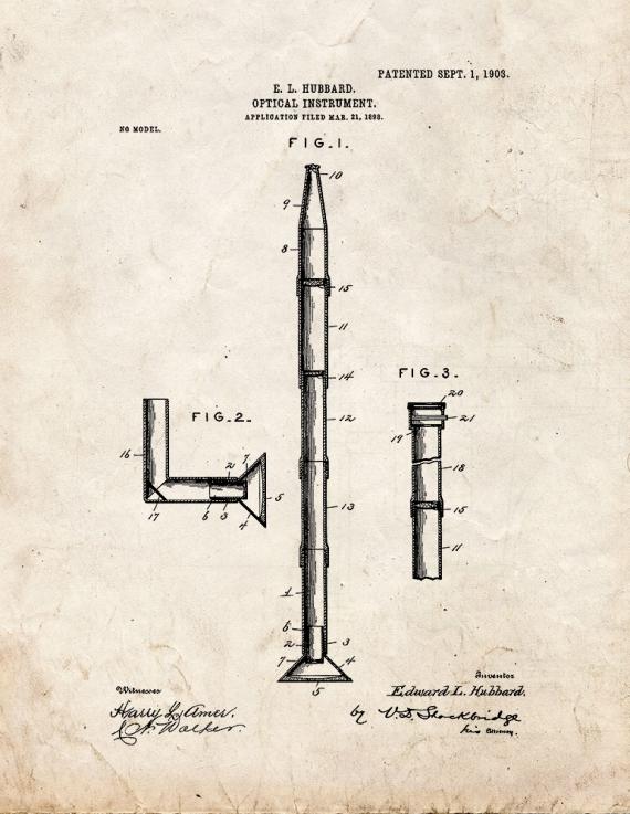 Optical Instrument Patent Print