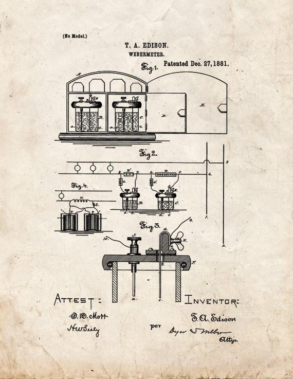 Webermeter Patent Print