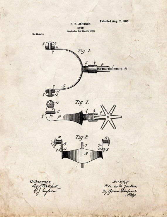 Spur Patent Print