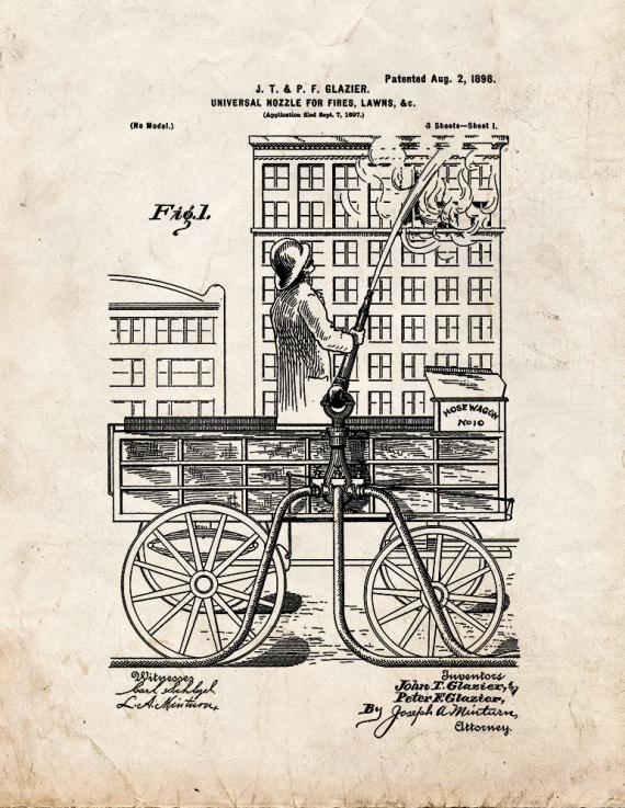 Universal Nozzle For Fire Patent Print