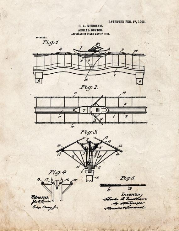 Aerial Device Patent Print