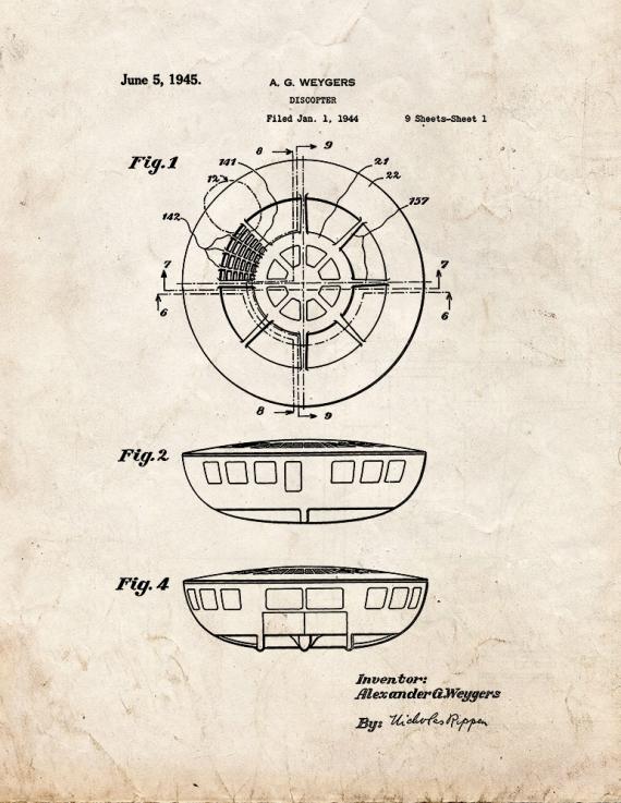 Discopter Patent Print