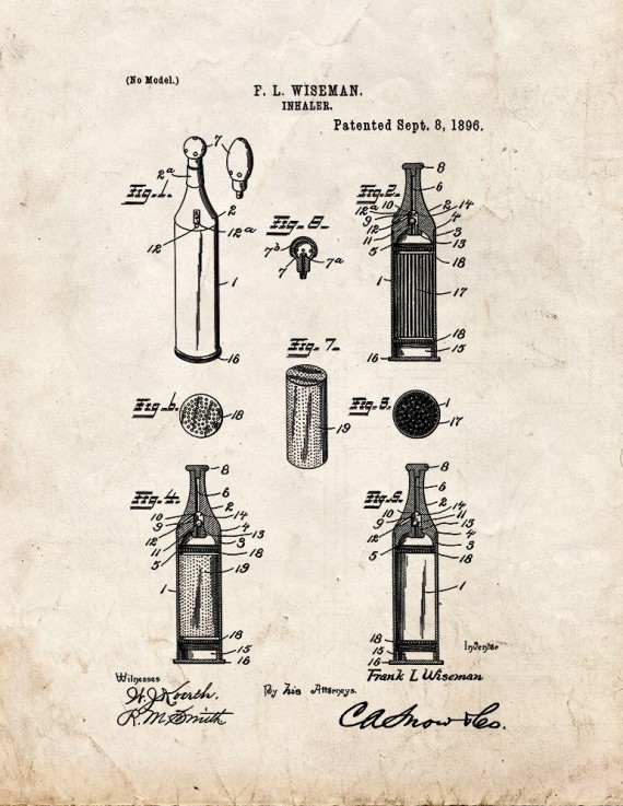 Inhaler Patent Print