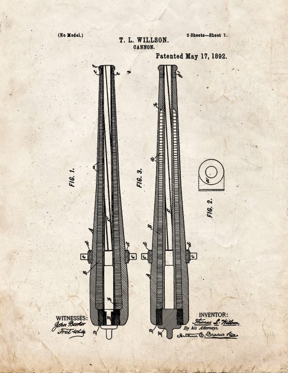 Cannon Patent Print