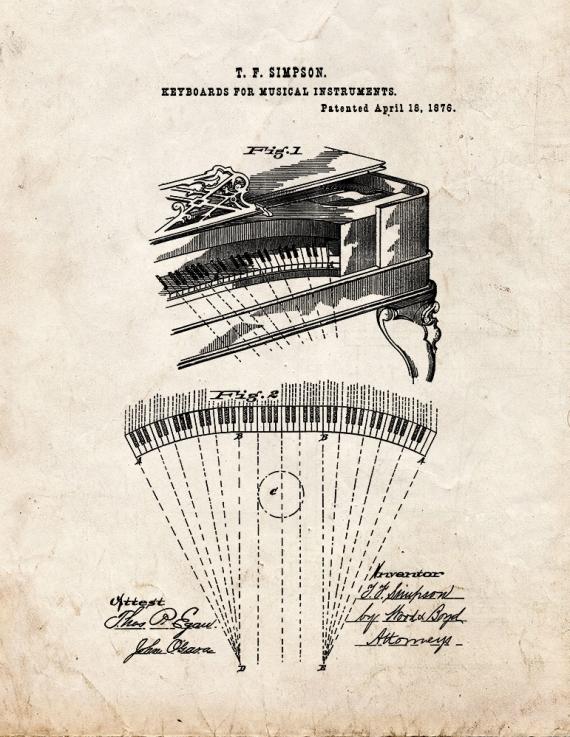 Keyboards Patent Print