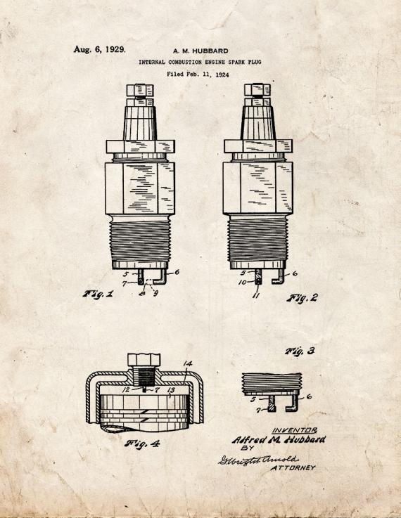 Spark Plug Patent Print
