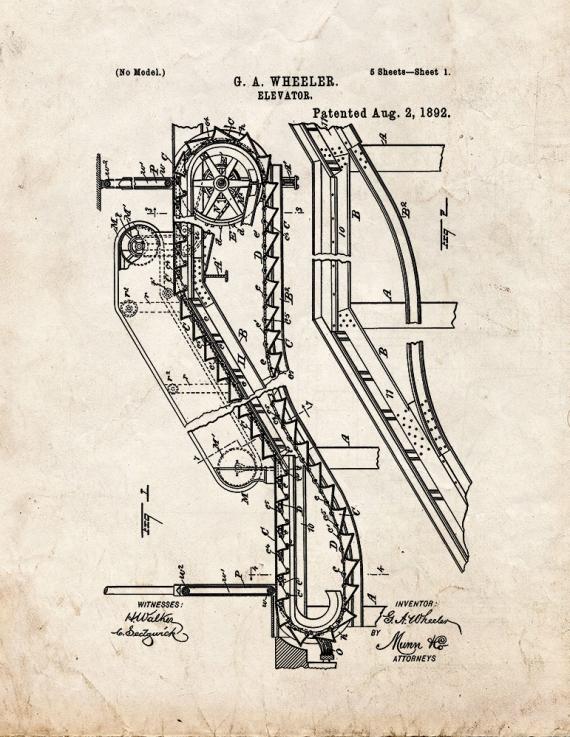 Elevator Patent Print