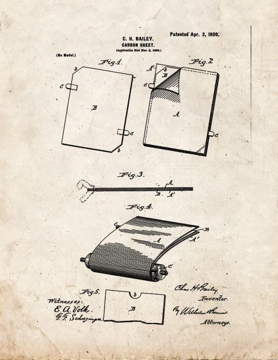 Carbon-sheet Patent Print