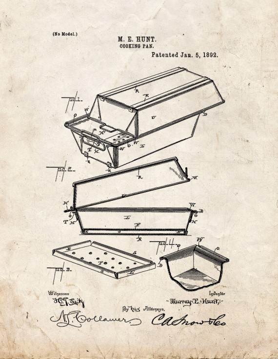 Cooking Pan Patent Print