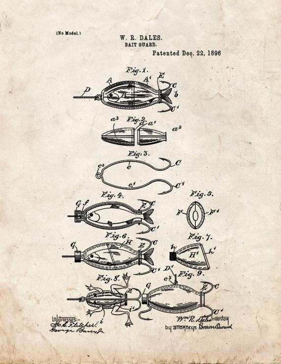 Bait Guard Patent Print