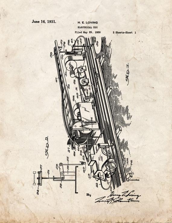 Electrical Toy Patent Print