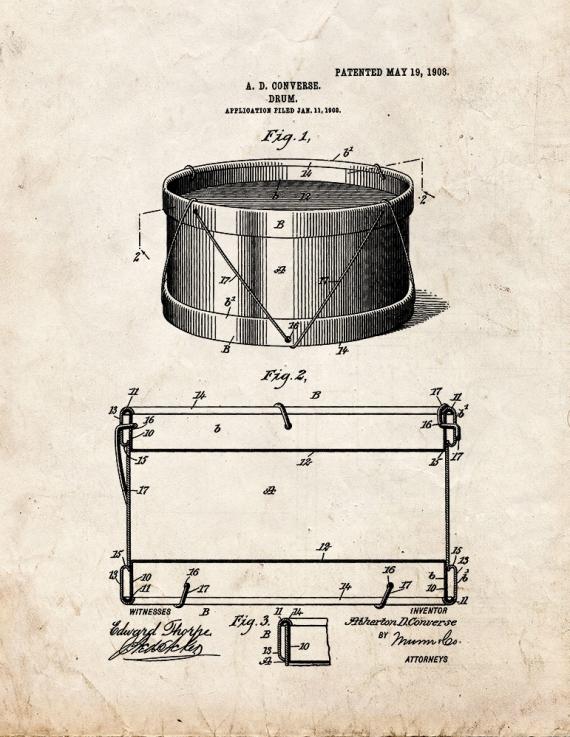 Drum Patent Print