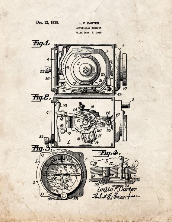 Gyroscope Patent Print