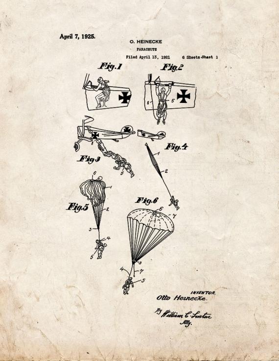 Parachute Patent Print