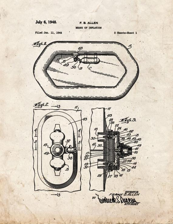 Means Of Inflation Patent Print