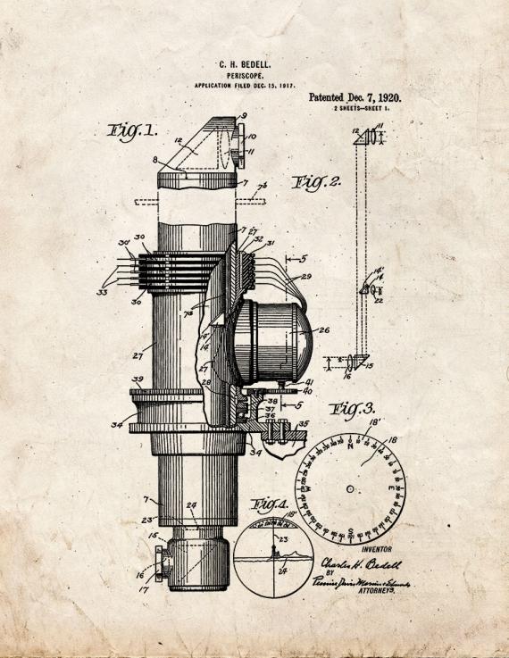 Periscope Patent Print