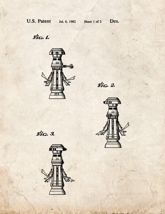 Star Wars FX-7 Patent Print