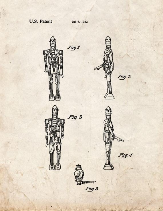 Star Wars IG-88 Patent Print