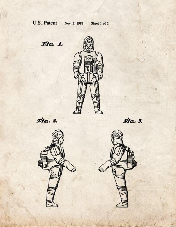 Star Wars Dengar Patent Print