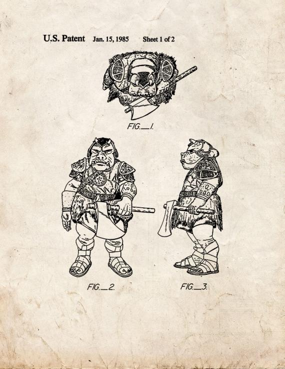 Star Wars Gamorrean Guard Patent Print