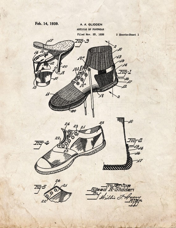 Shoe Patent Print