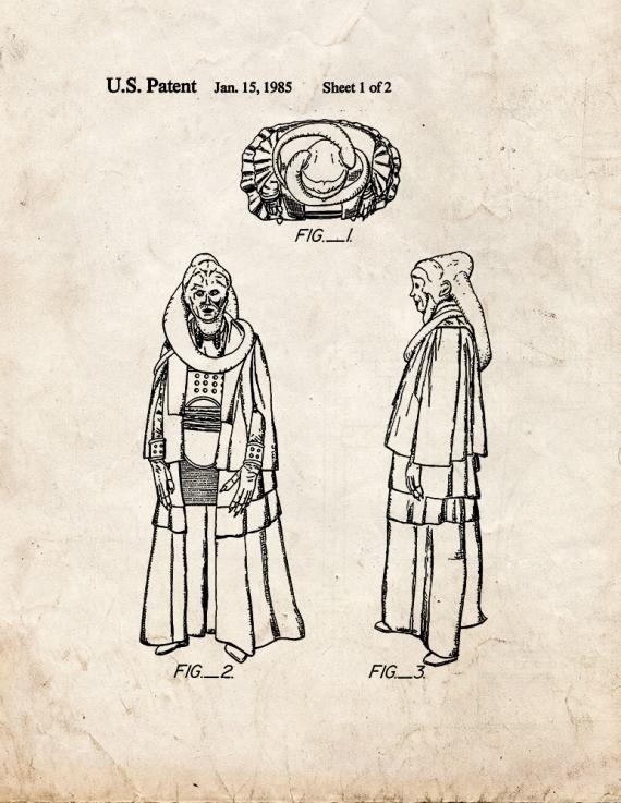 Star Wars Bib Fortuna Patent Print