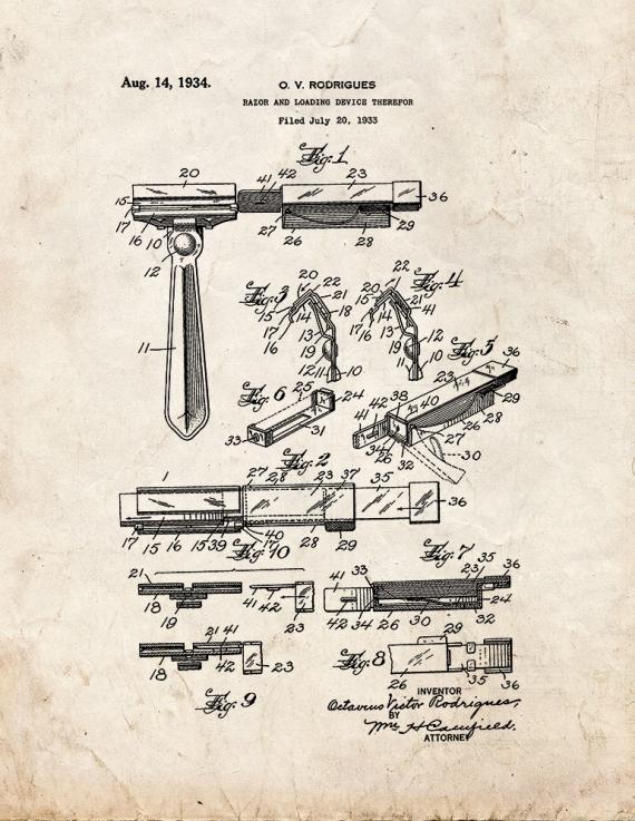 Razor Patent Print