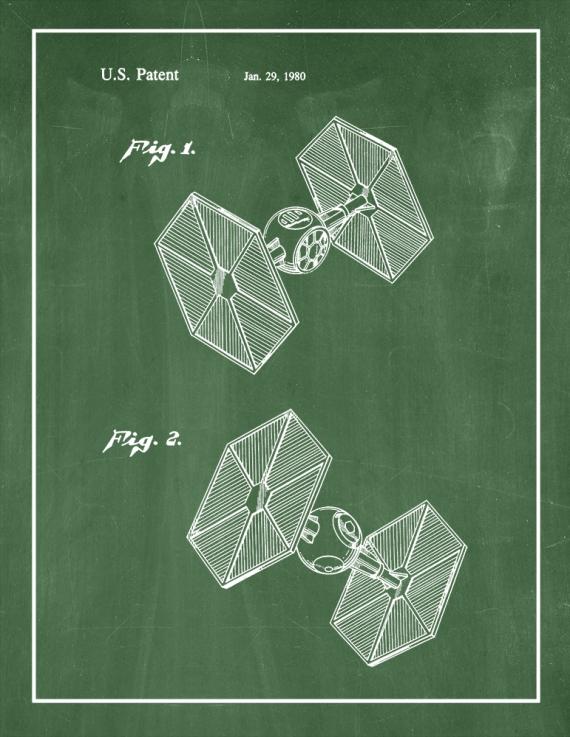 Star Wars TIE Fighter Patent Print