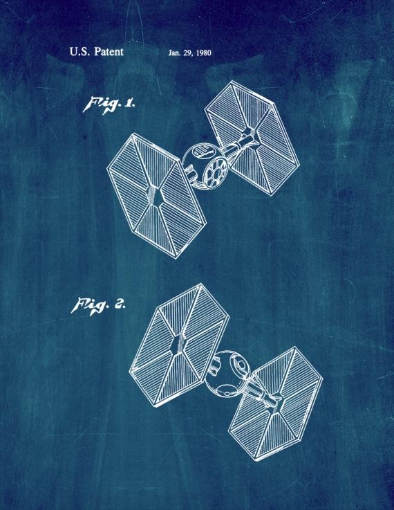 Star Wars TIE Fighter Patent Print