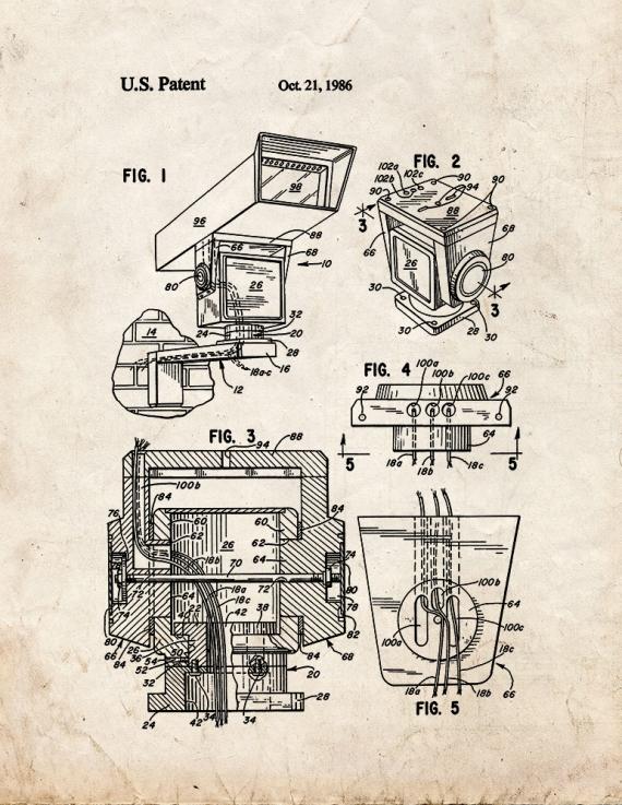 Surveillance Camera Mount Patent Print