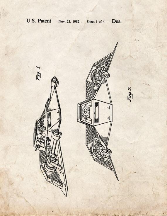 Star Wars Snowspeeder Patent Print