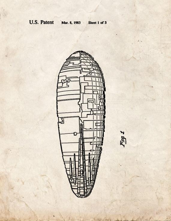 Star Wars Rebel Transport Patent Print