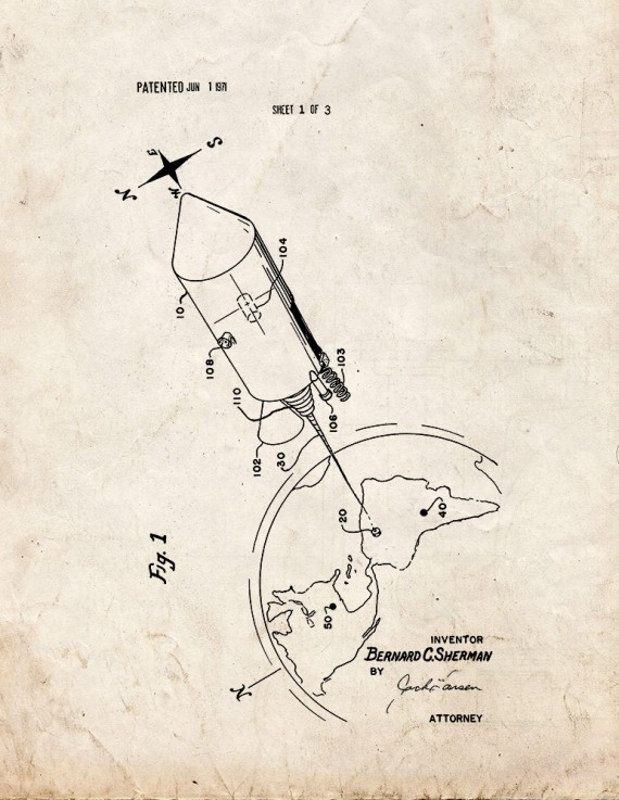 Satellite Attitude Control Mechanism and Method Patent Print