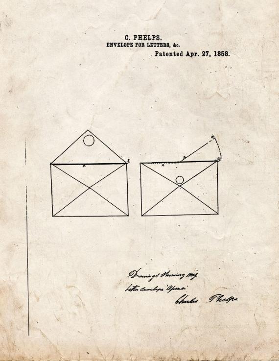 Envelope Patent Print