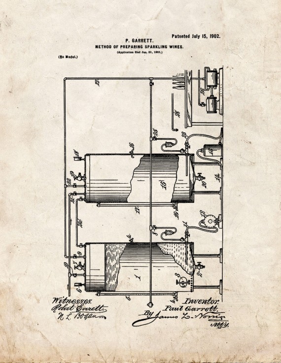 Method Of Preparing Sparkling Wines Patent Print