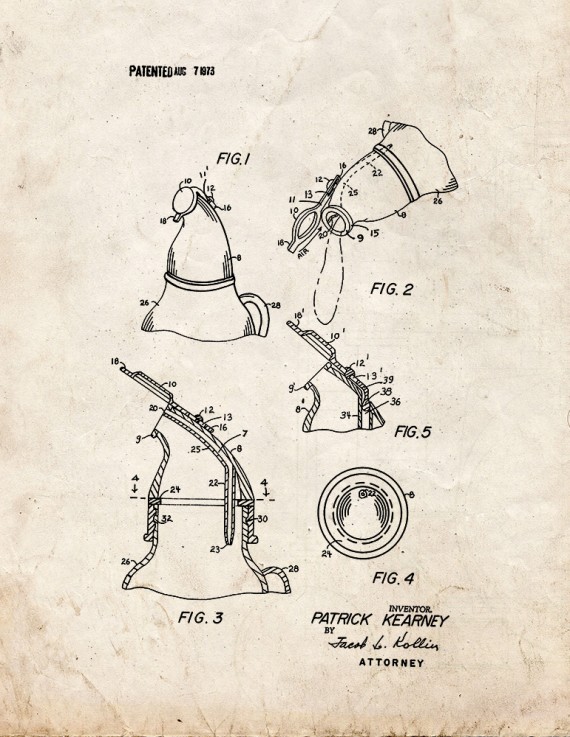 Wine Pourer and Resealer Patent Print